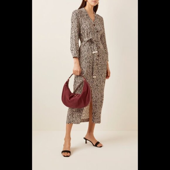 Staud Sasha Satin Swing Zip Bag in Raspberry, Never used - Picture 4 of 9